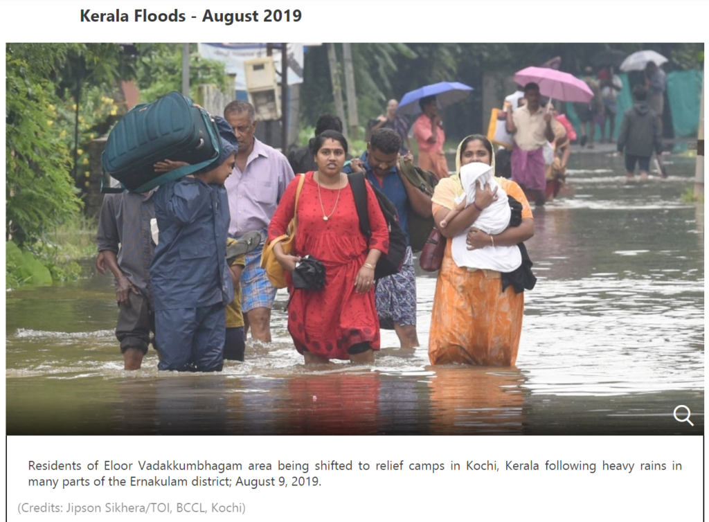 le alluvioni come quella avvenuta in India sono state causate dal cambiamento climatico. Possibile corrispondenza della pandemia che sta colpendo il pianeta