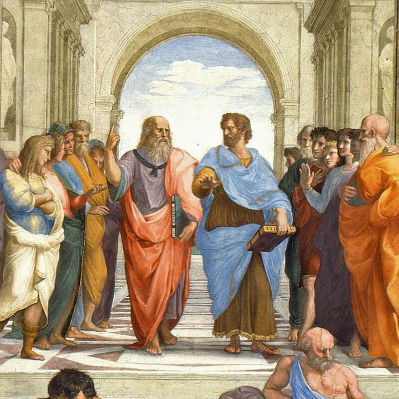 filosofia, scuola di Atene, dipinto di Raffaello Sanzio 