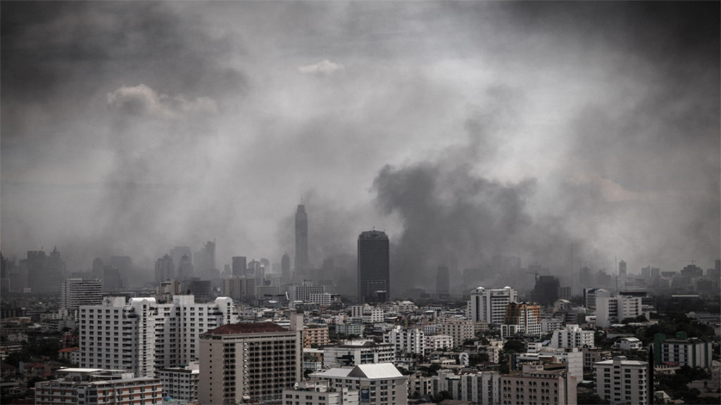 inquinamento atmosferico nelle città